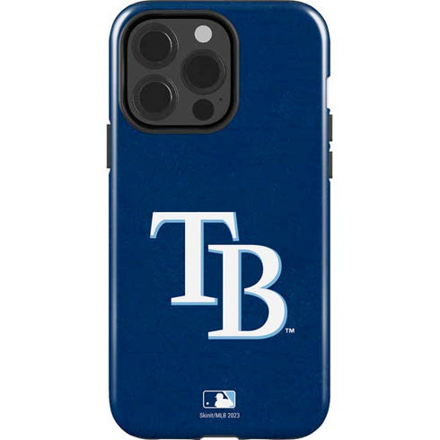 MLB Tampa Bay Rays - Solid Distressed iPhone 15 Pro Impact Case